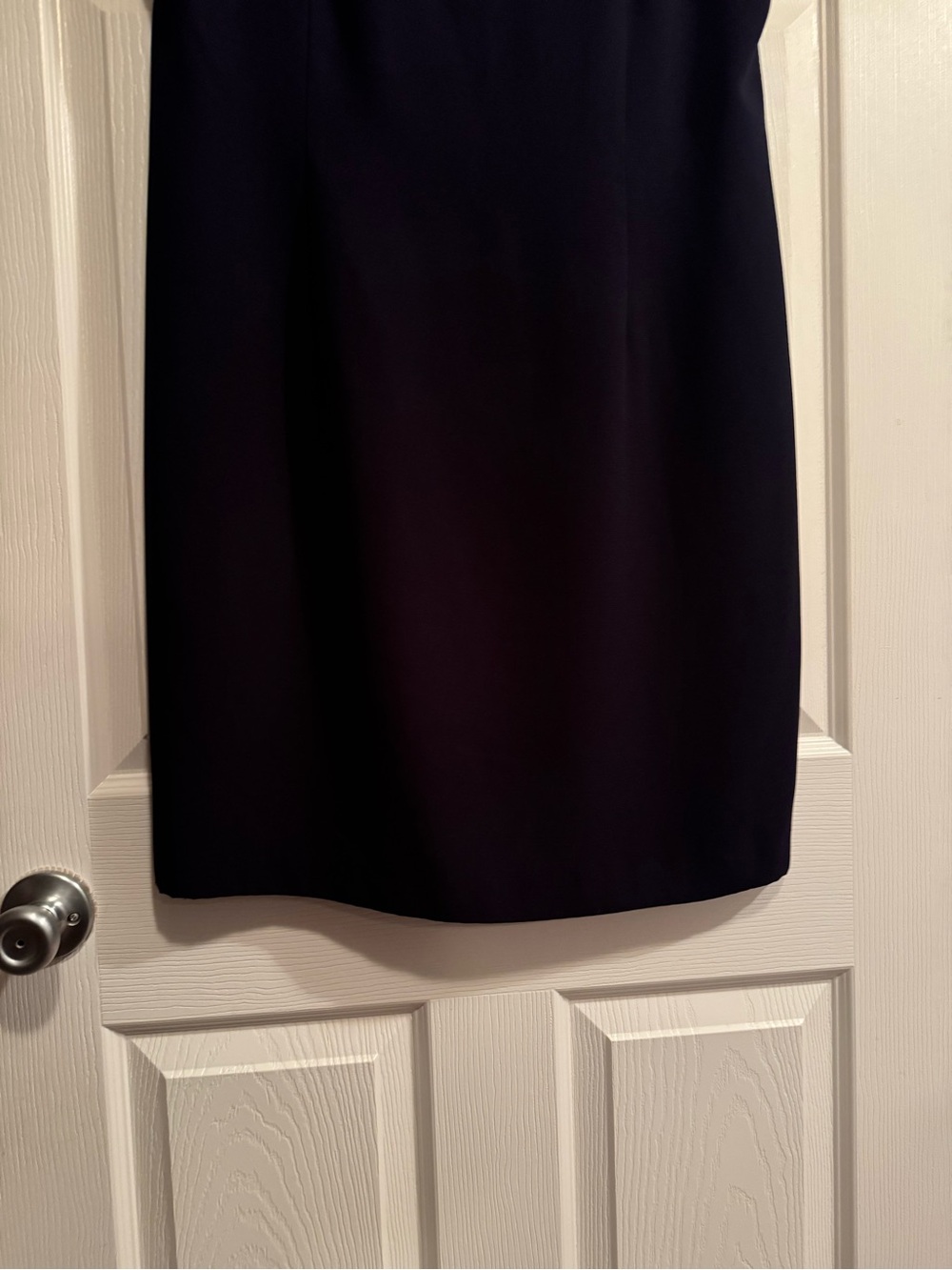 Danny & Nicole 2piece Navy Blue & White Sheath Midi Dress with Jacket - Picture 9 of 12